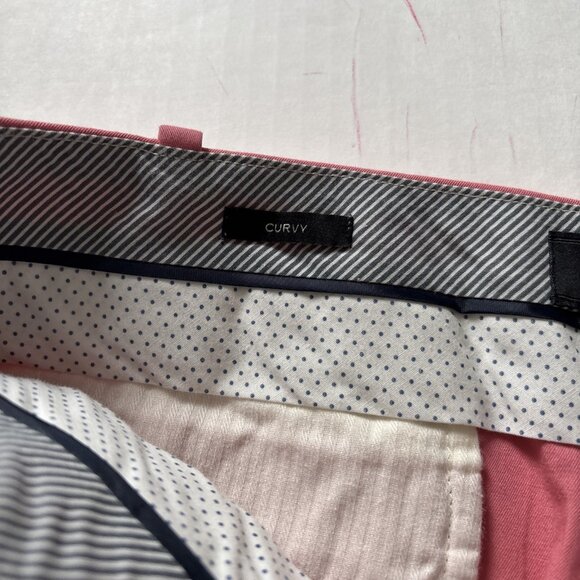 Talbots Pink Chino Pants Size 12 Curvy Fit 34 X 26 Salmon - Picture 3 of 6